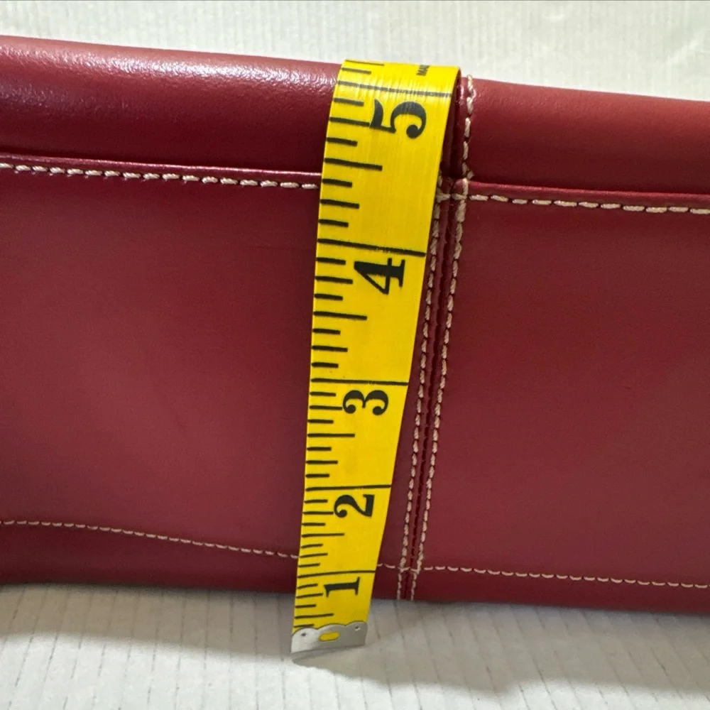 Vintage Wilson’s Leather Red Shoulder Tote Bag Women’s Laptop Bag Multi-Pockets - Picture 6 of 11